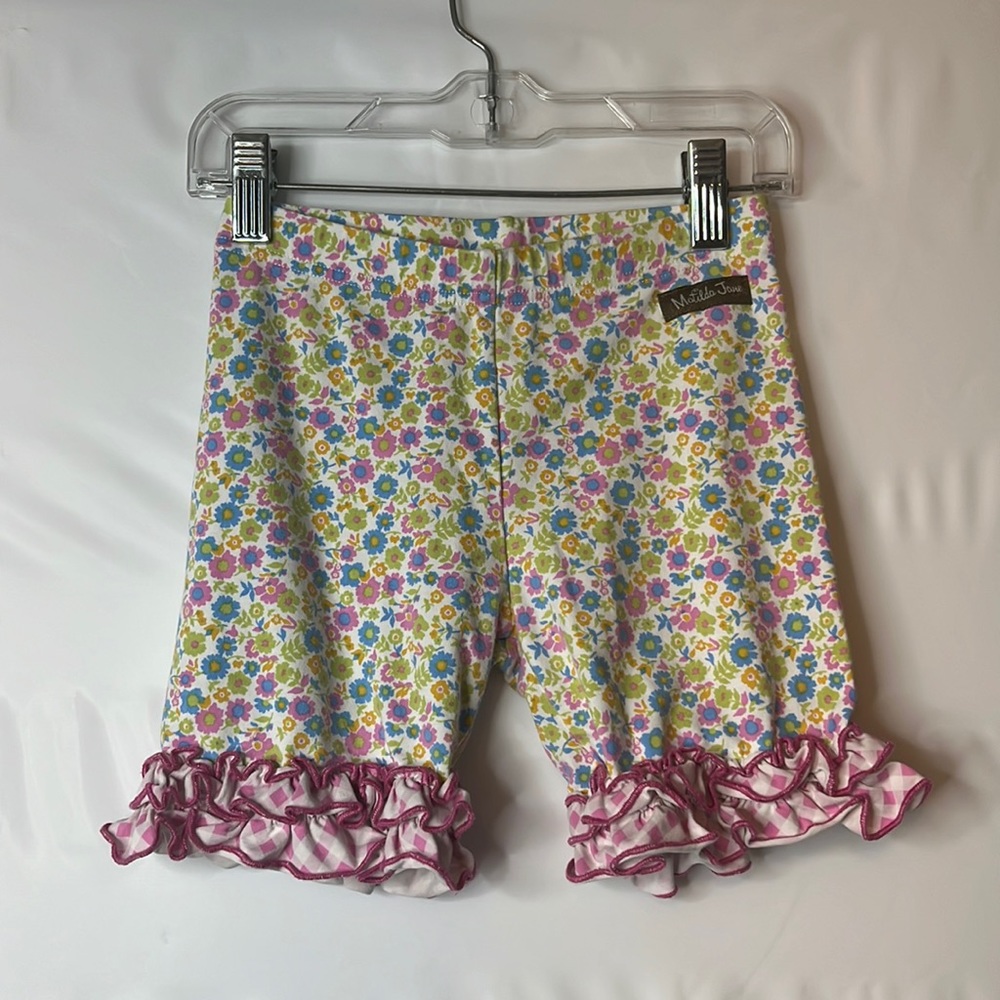 Matilda Jane Floral Ruffle Shorts Size 8 Normal Wear